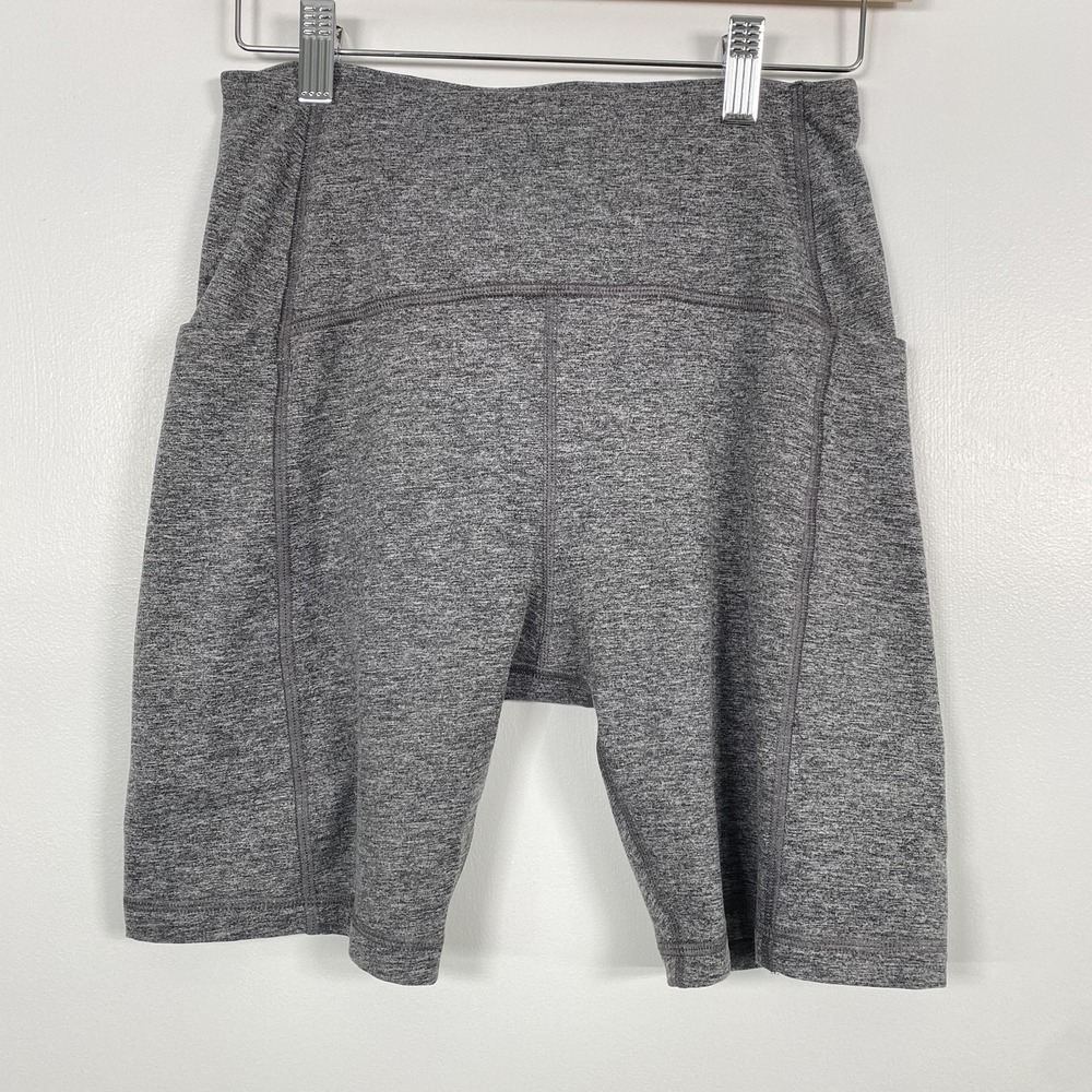 Thinx Shorts Womens Small Gray Biker Cycle Pockets‎ Period Stretch High Waist